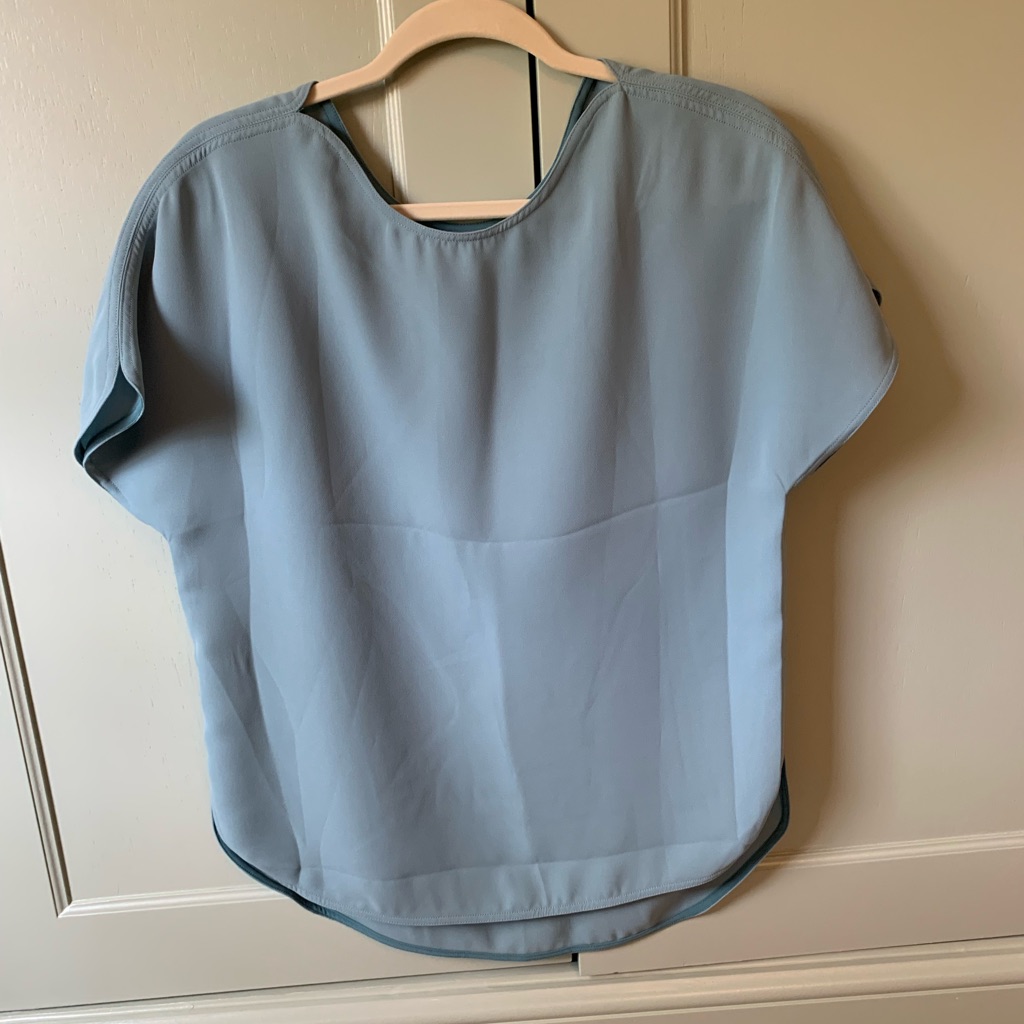 In Good Company Light Blue Blouse